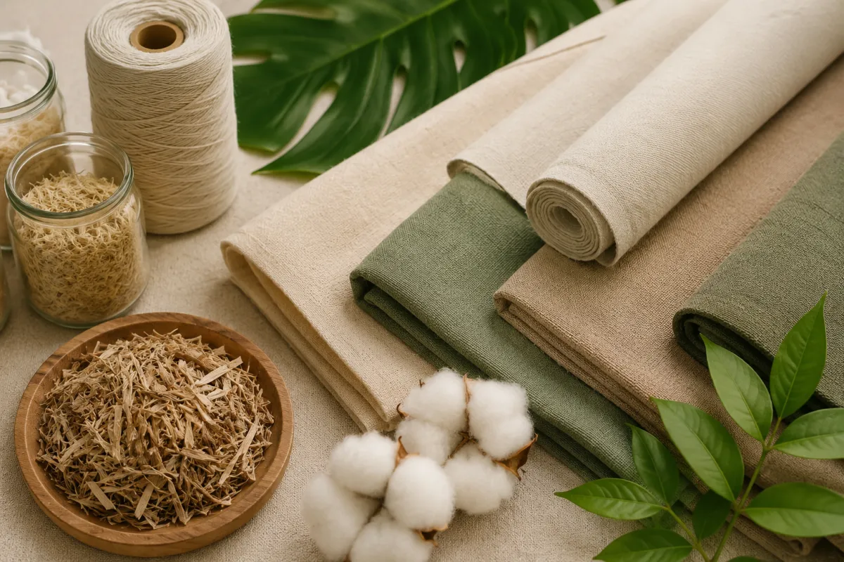 Sustainable material sourcing for woven apparel